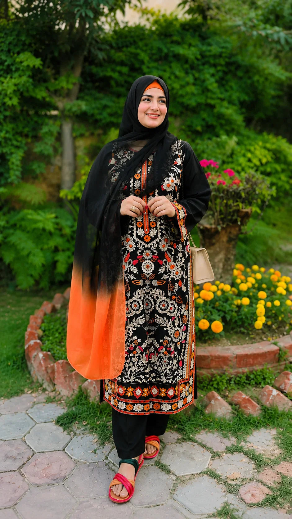 Murawat Black Emb 3pc