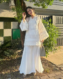 Parsa Emb White 3pc