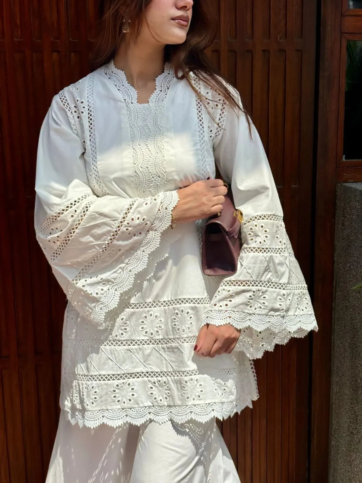 Parsa Emb White 3pc