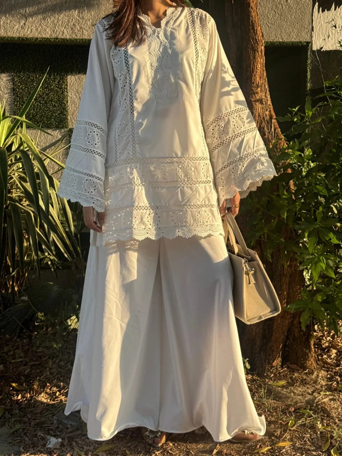 Parsa Emb White 3pc