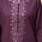 Purple Luxe Emb 3pc - Jugnoo Bazaar